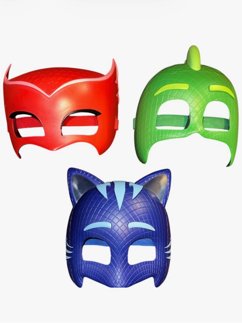 Kids Superhero Mask Set - Red, Green, Blue costume accessories size 3-6